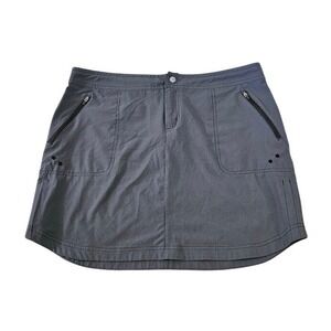Title Nine Mini Skirt Womens 10 Gray Golf Athletic Zipper Pockets